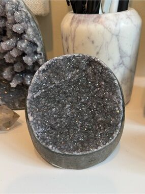 Deal of the day Gray Amethyst round cut base specimen home decor